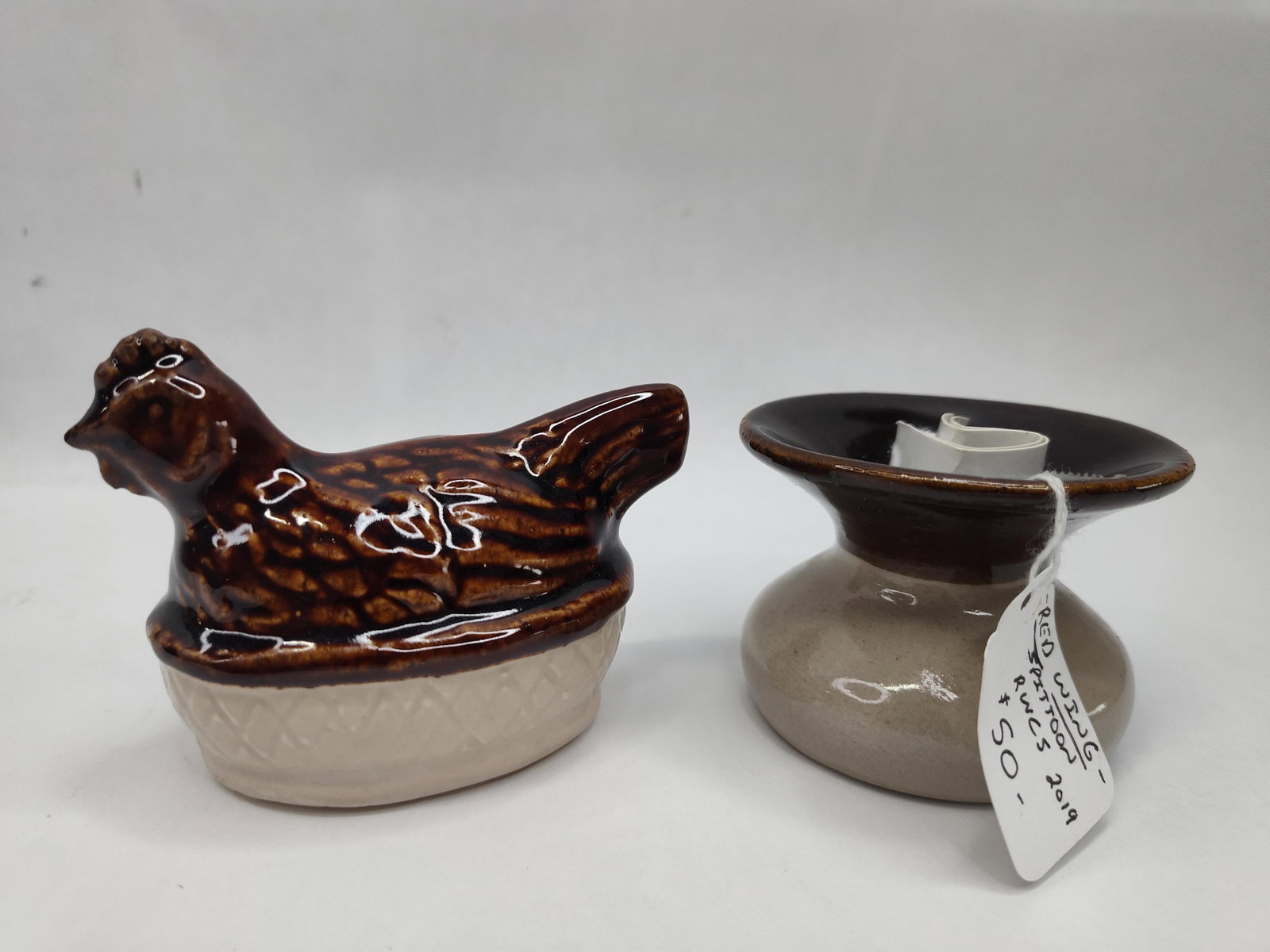 Pair Red Wing Stoneware Commemoratives - 6