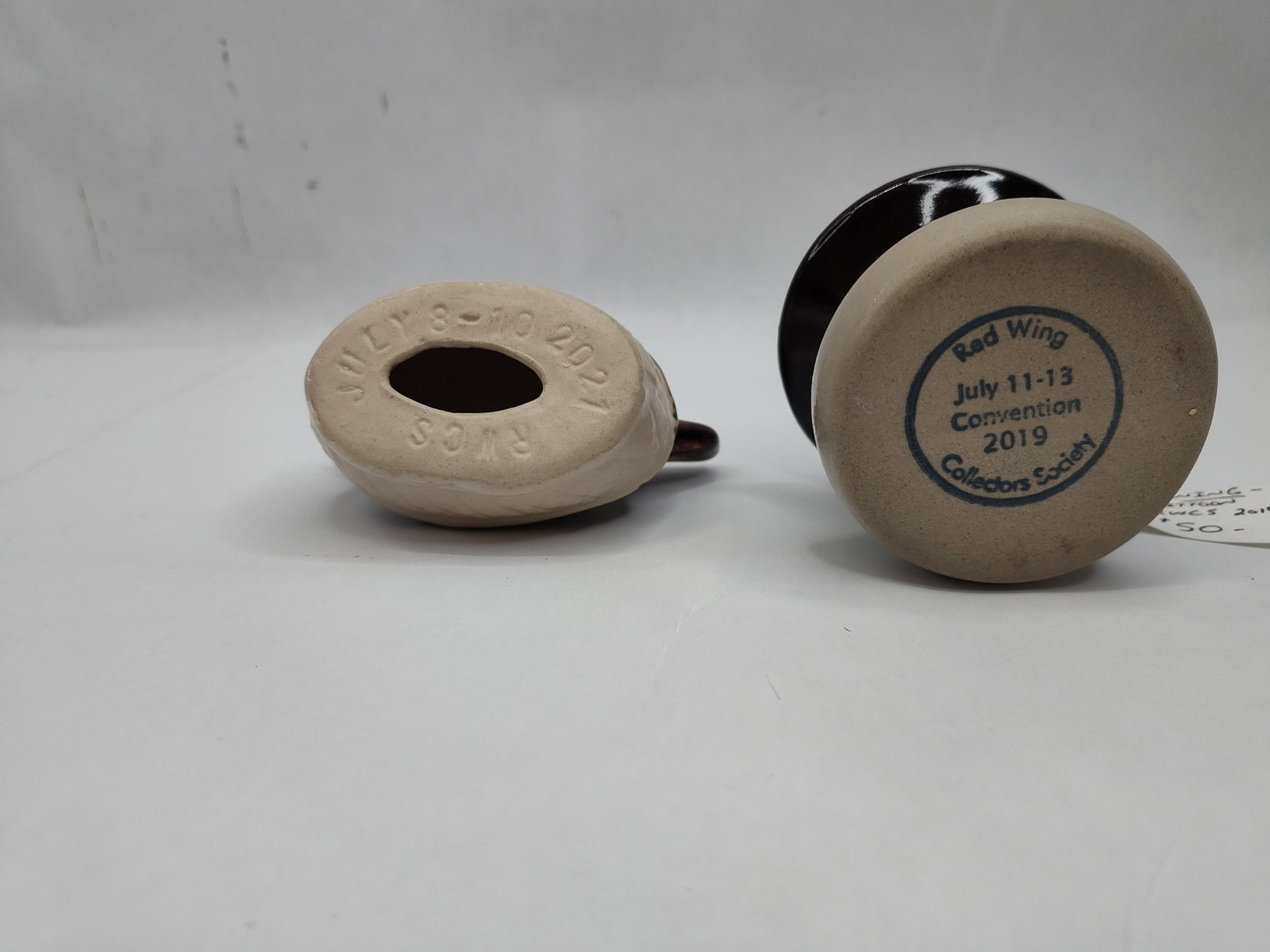 Pair Red Wing Stoneware Commemoratives - 7