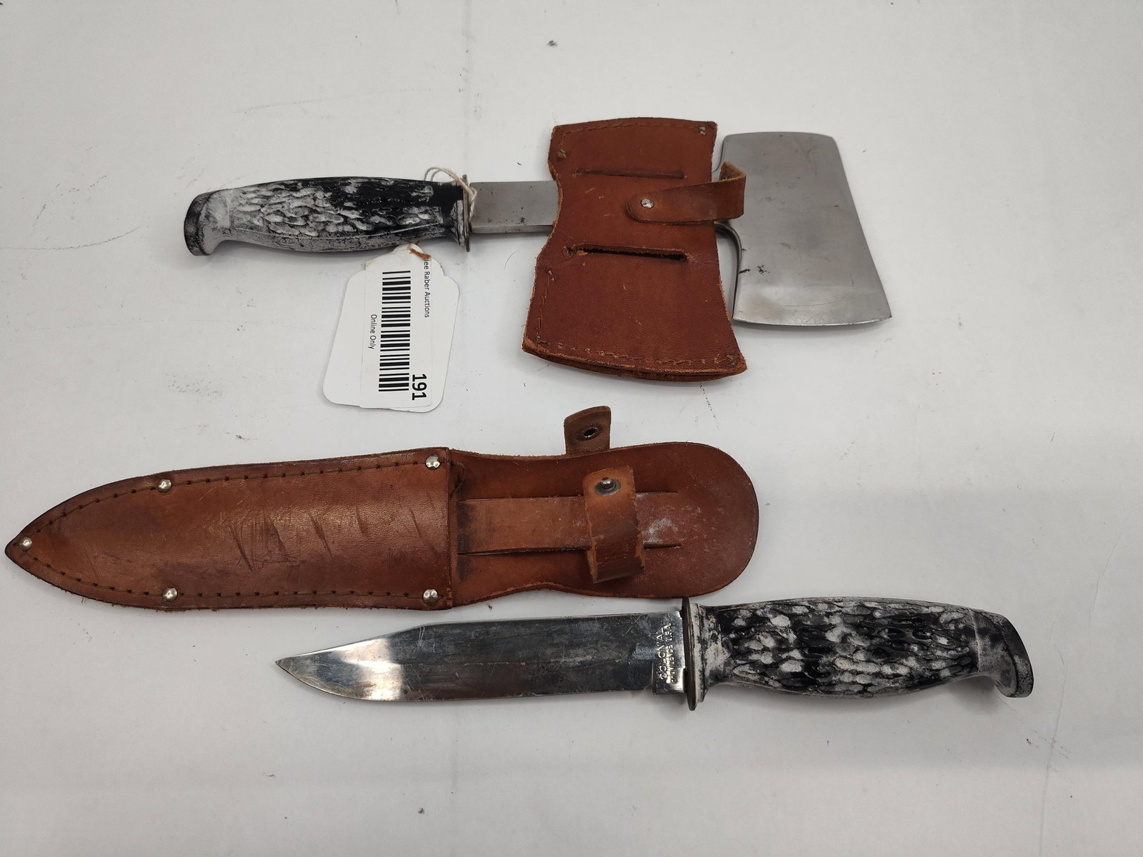 Pair Colonial Hunting Knife & Hatchet (1 of 7)