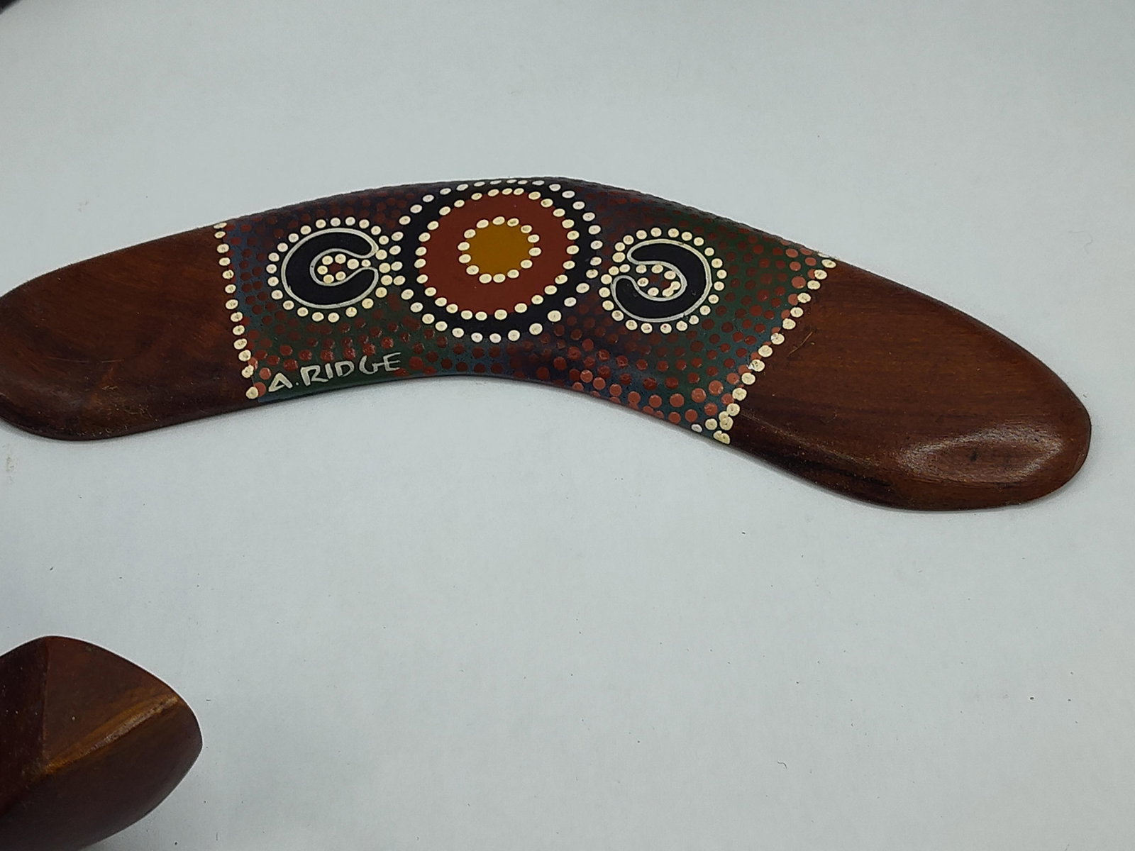 Set Carved Wood Objects & Boomerangs - 6