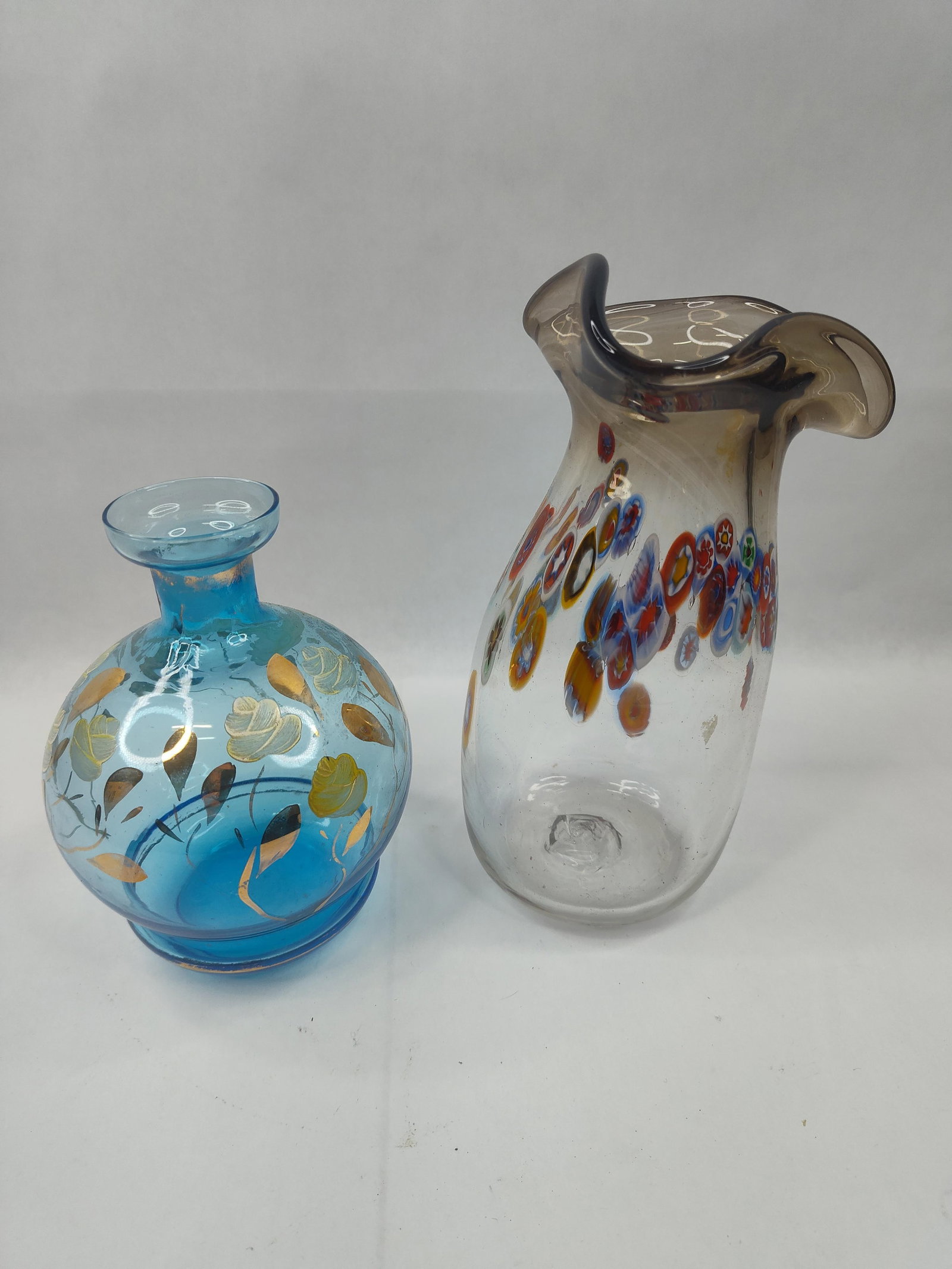 2 Hand-Blown Glass Items w/ Millefiori (1 of 7)