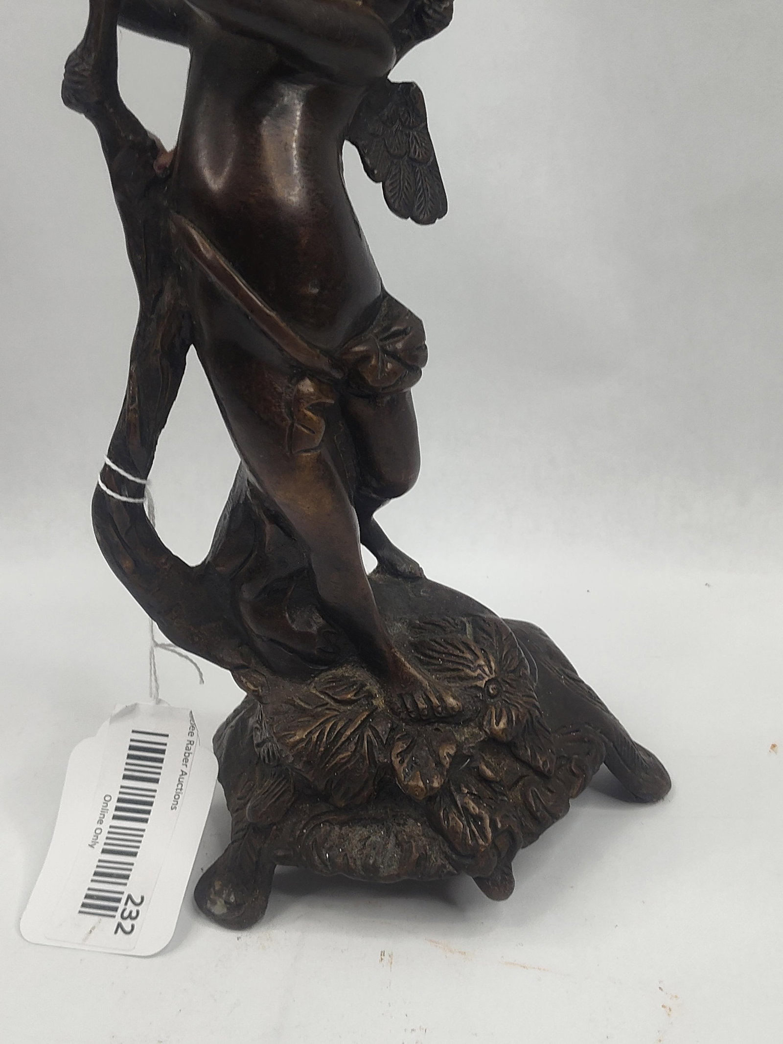 Bronze Figural Putto Candlestick - 3