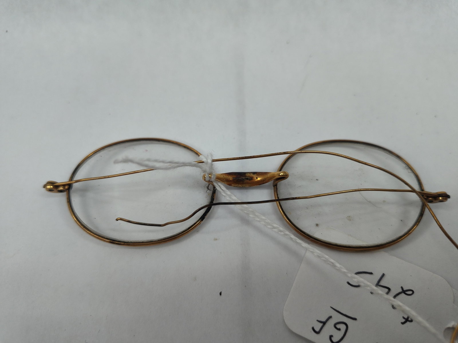 Pair 10K Gold-Filled Saddle Spectacles - 2