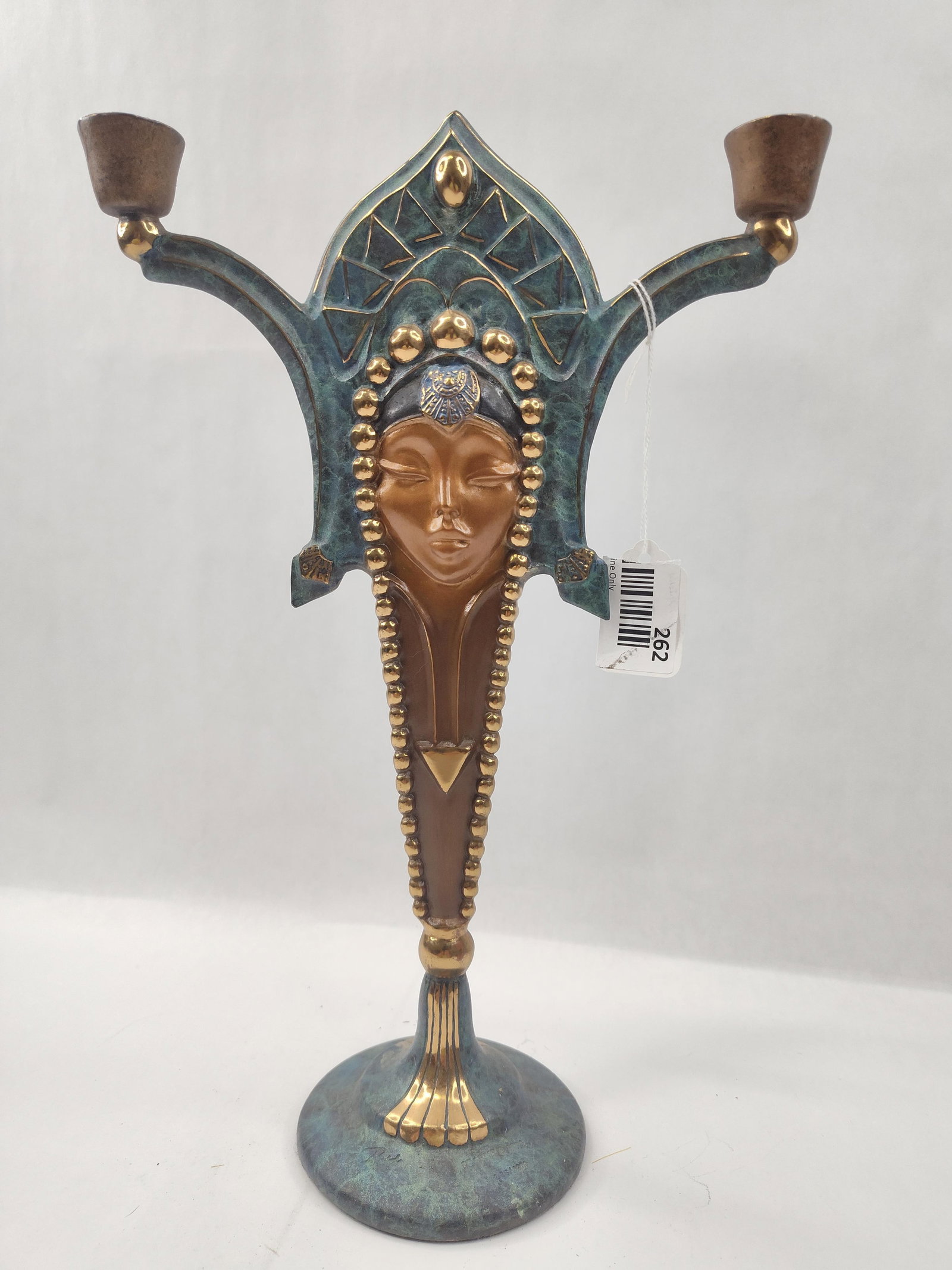 Art Deco Polychrome Bronze Candelabra - 4