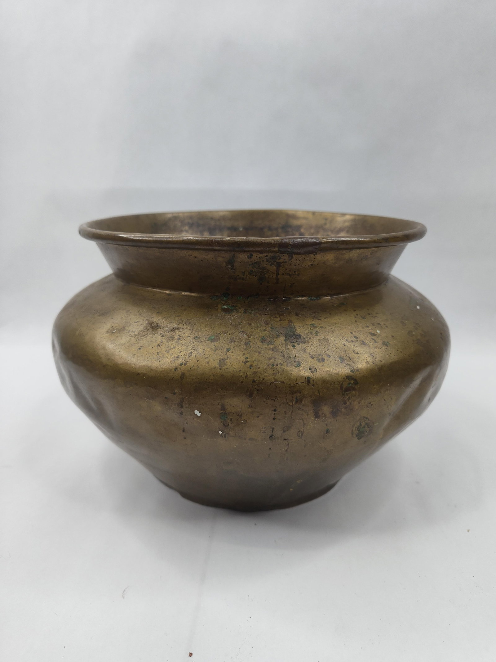 Hand Hammered Brass Lota Form Vessel (1 of 6)