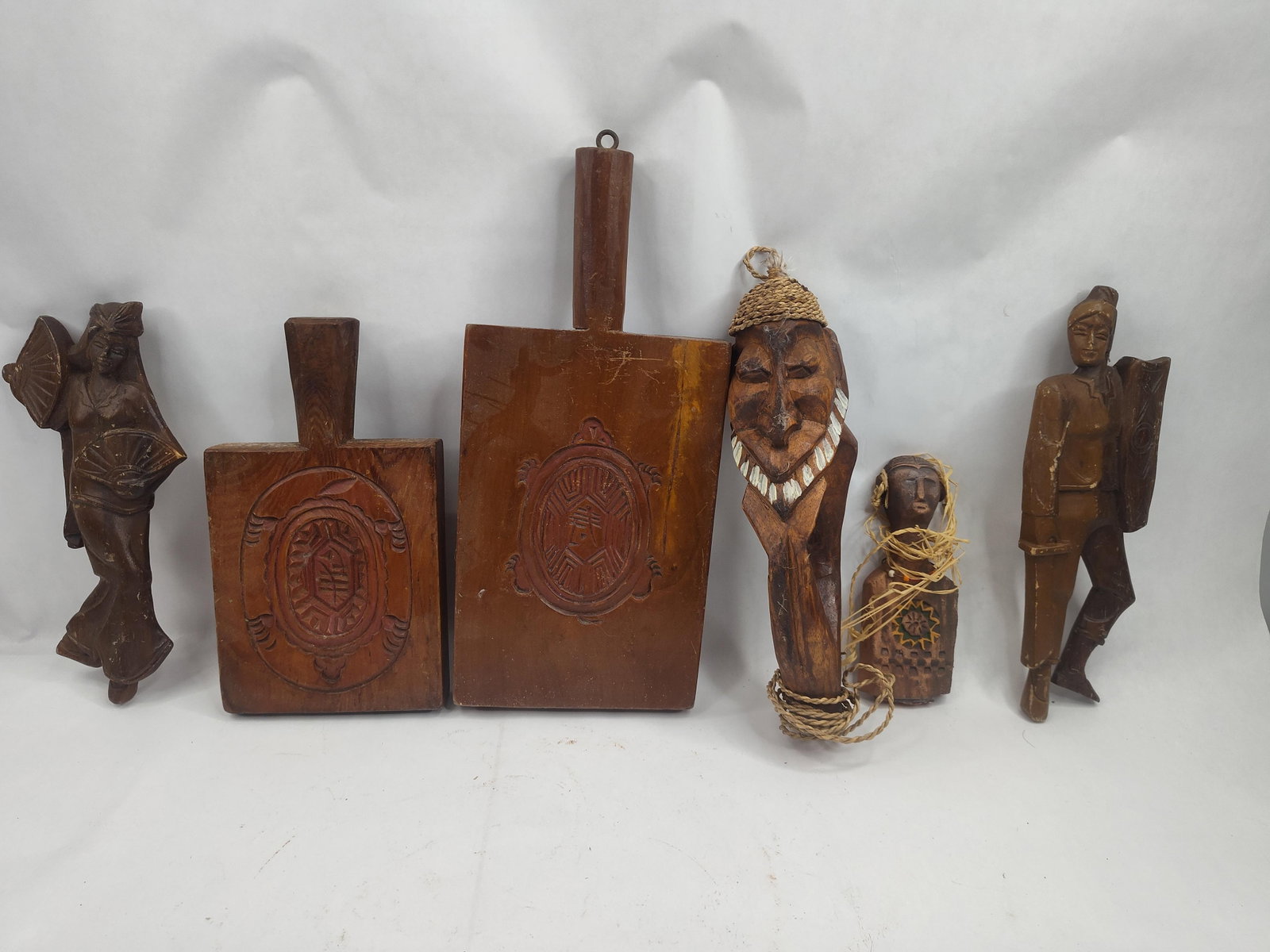 SE Asian & Pacific Carved Wood Tools (1 of 9)