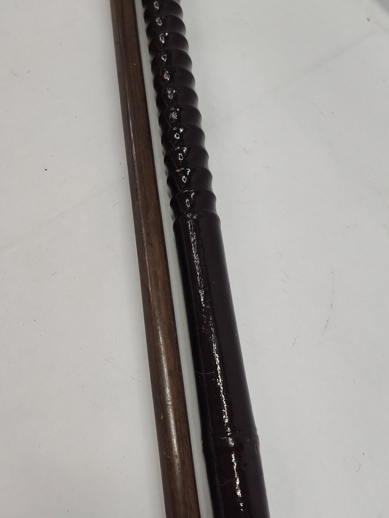 Pair Str. Silver Mounted Walking Canes - 6