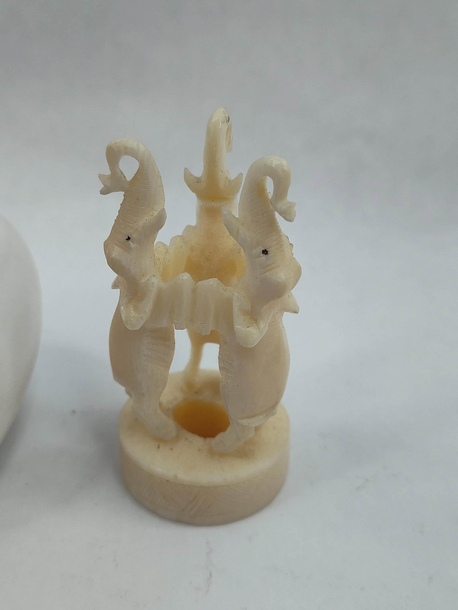 Two Carved Norwegian Bone Figurines - 4
