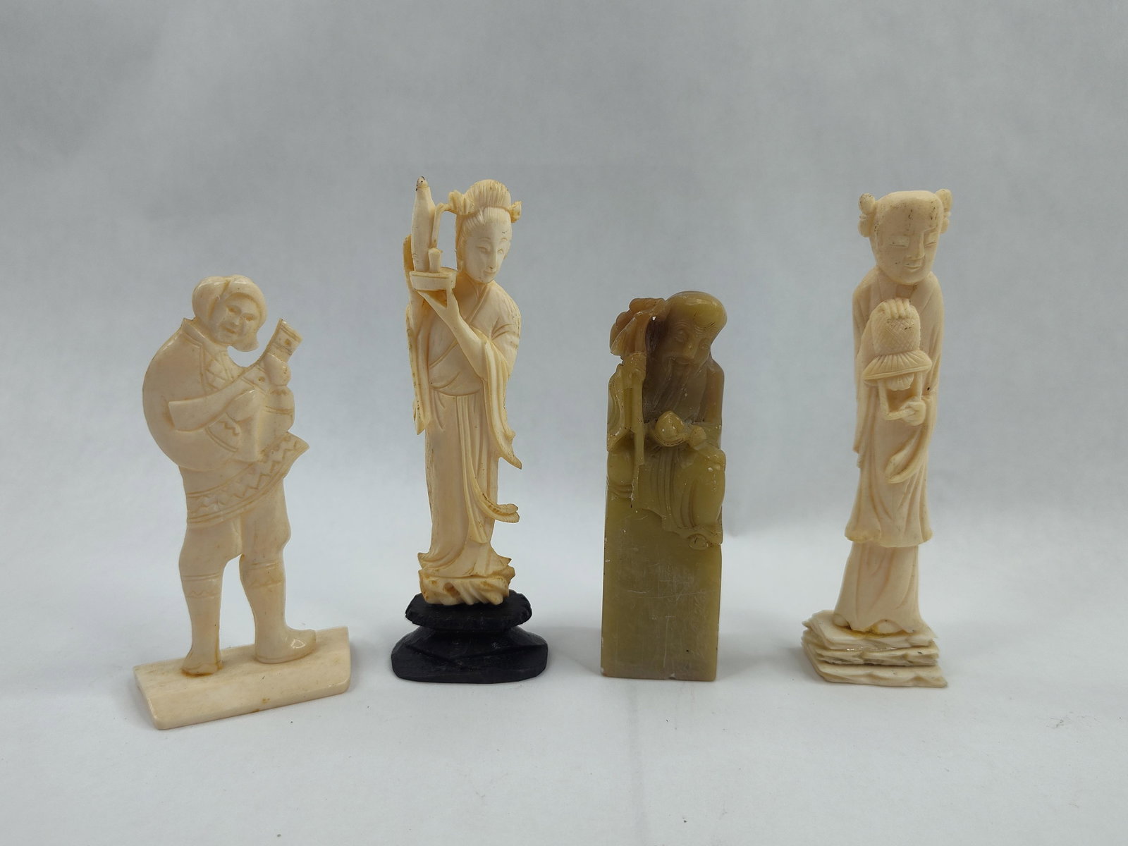 Chinese Bone & Soapstone Carvings (1 of 5)