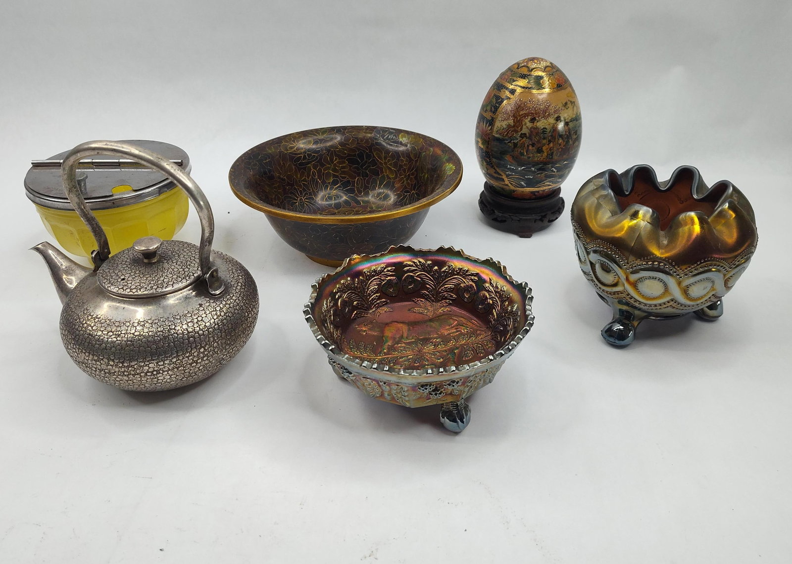 Set Art Glass & Asian Style Objects (1 of 14)