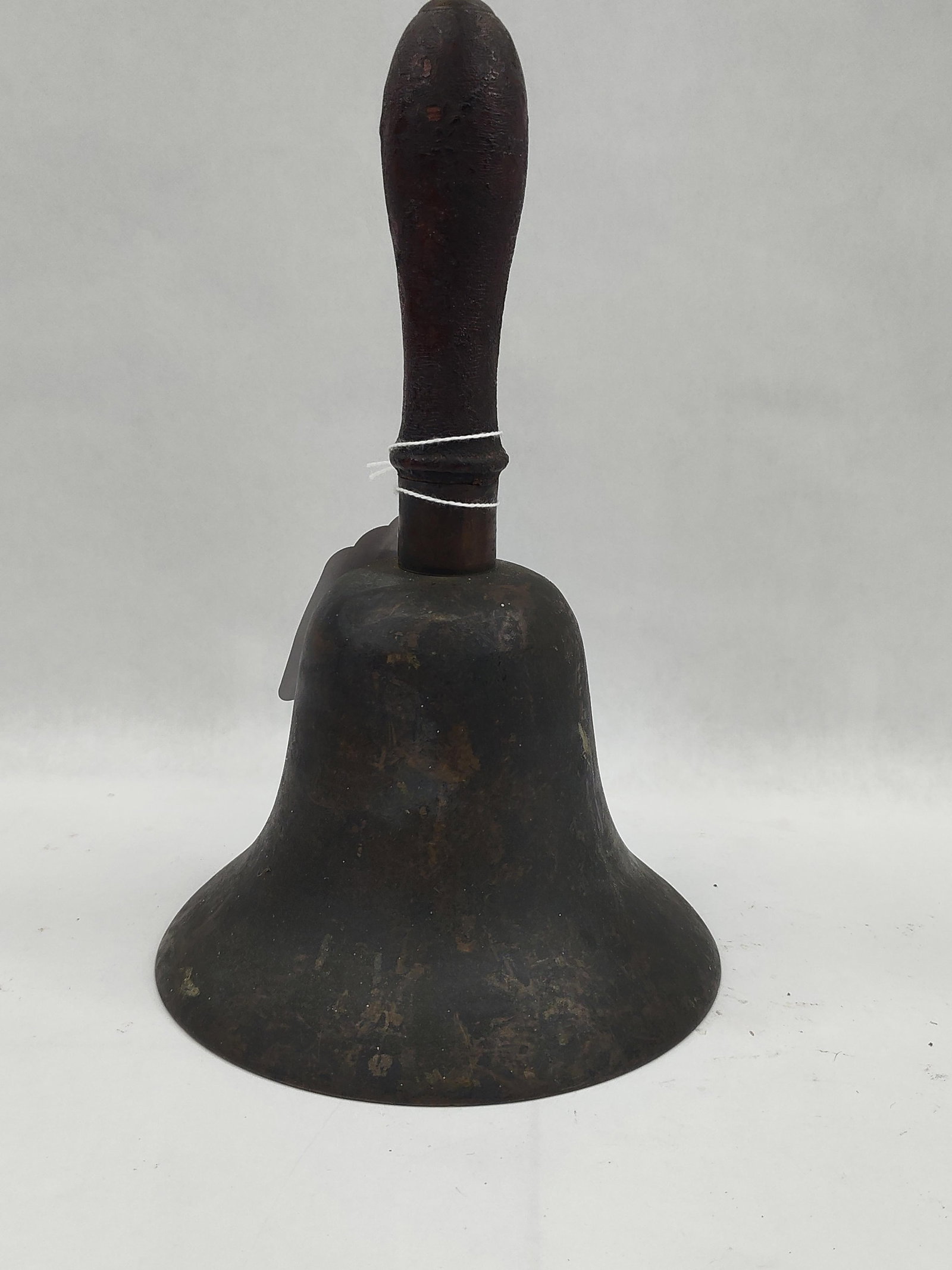 Cast Metal Bell w/ Turned Wood Handle (1 of 5)