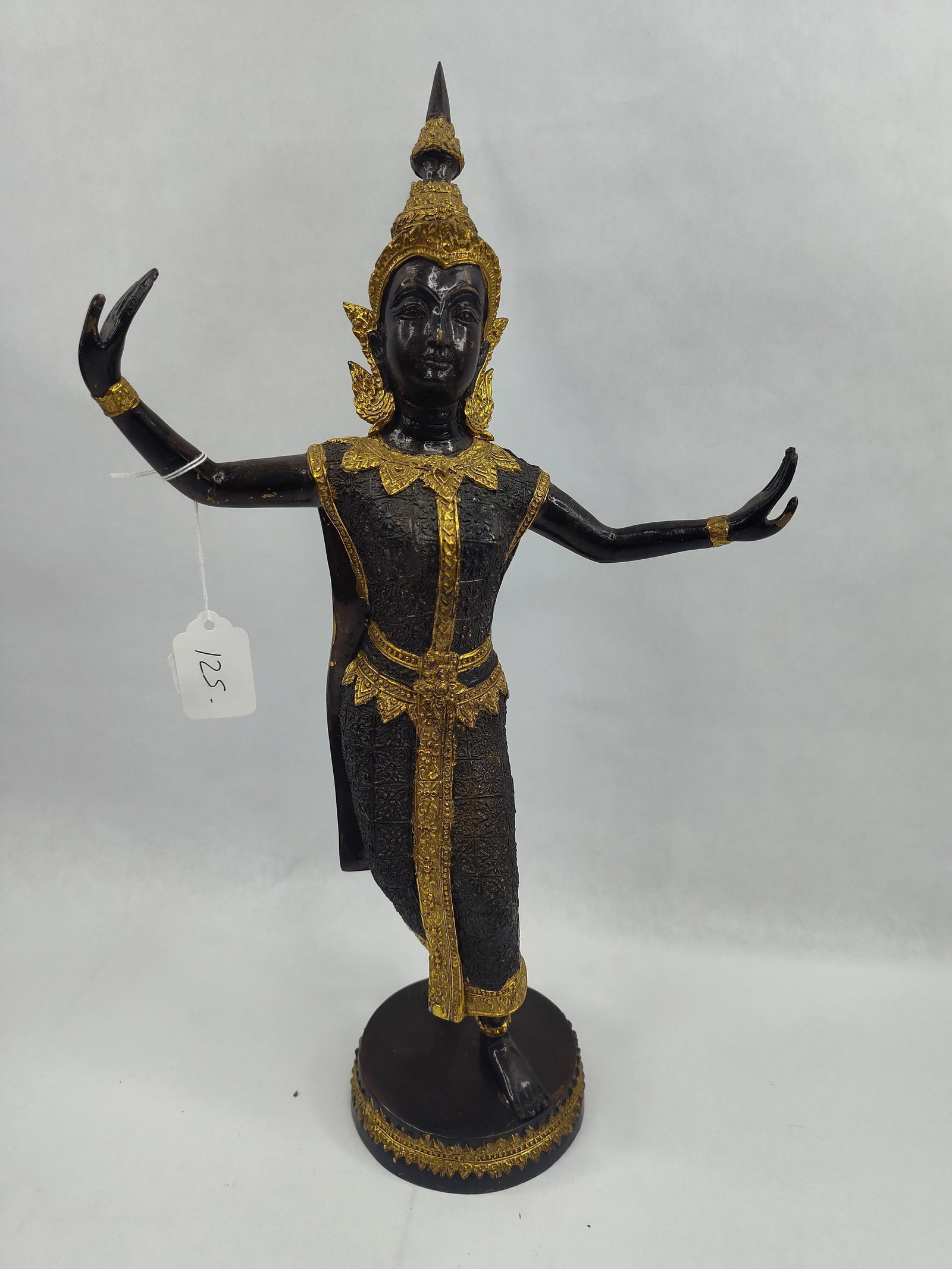 Thai Gilt Patinated Bronze Dancer Fig (1 of 6)