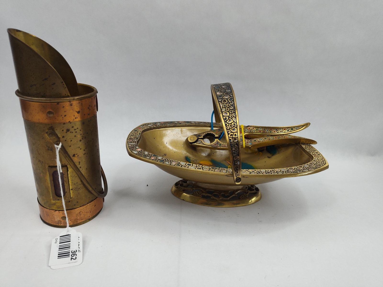 Israeli Brass Enamel & Mixed Metal Set (1 of 9)