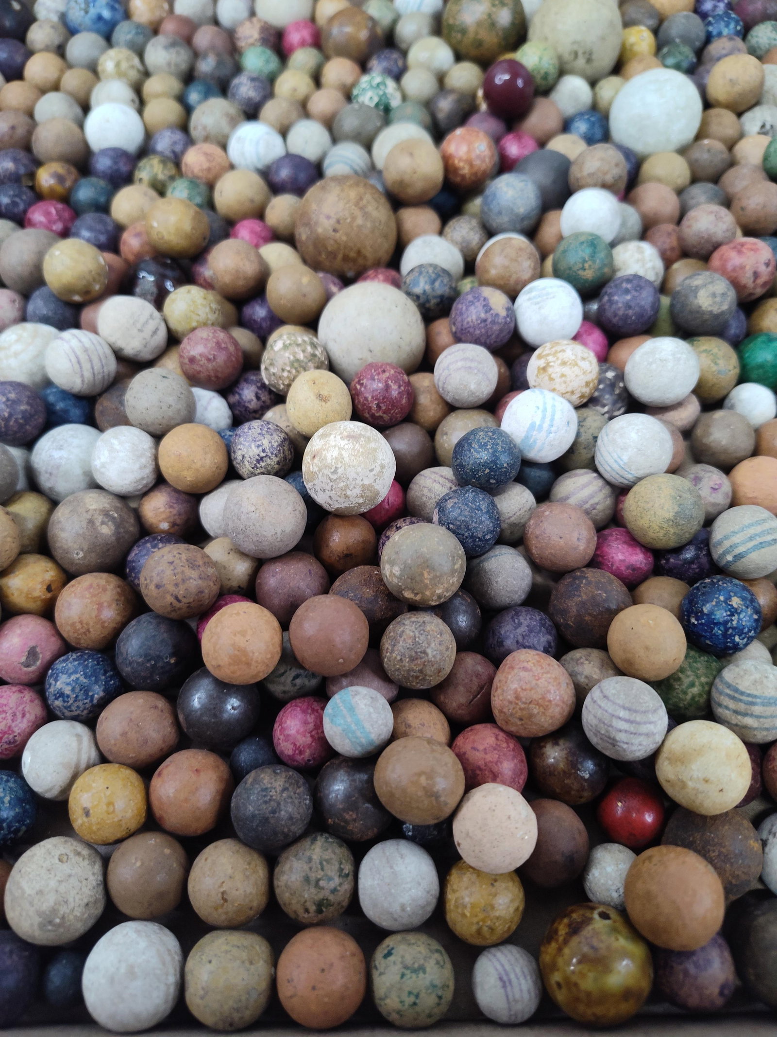 Clay Marbles w/ Necco Glass Jar (1 of 10)