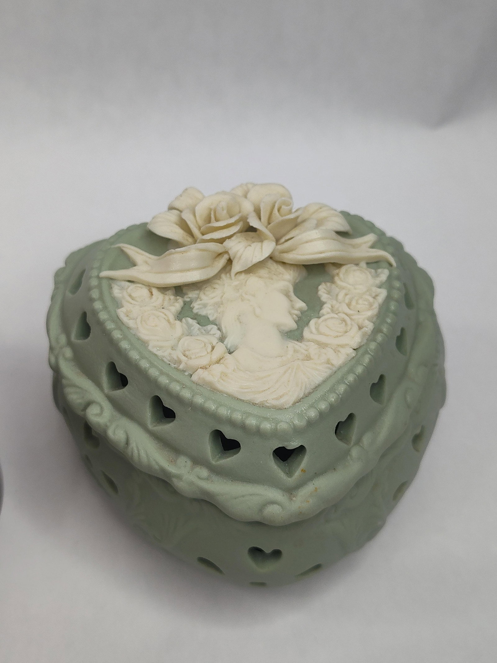 Set 4 Stone, Ceramic & Metal Boxes - 9