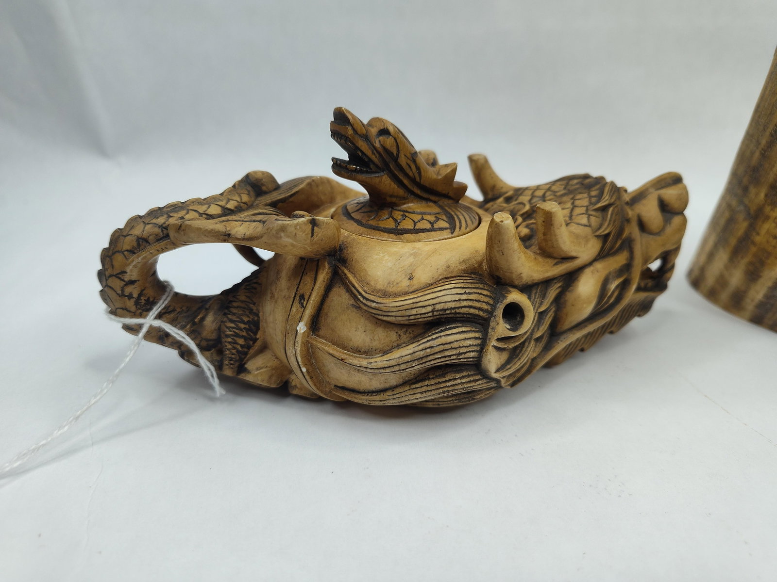 Pair Carved Horn & Antler Objects - 2