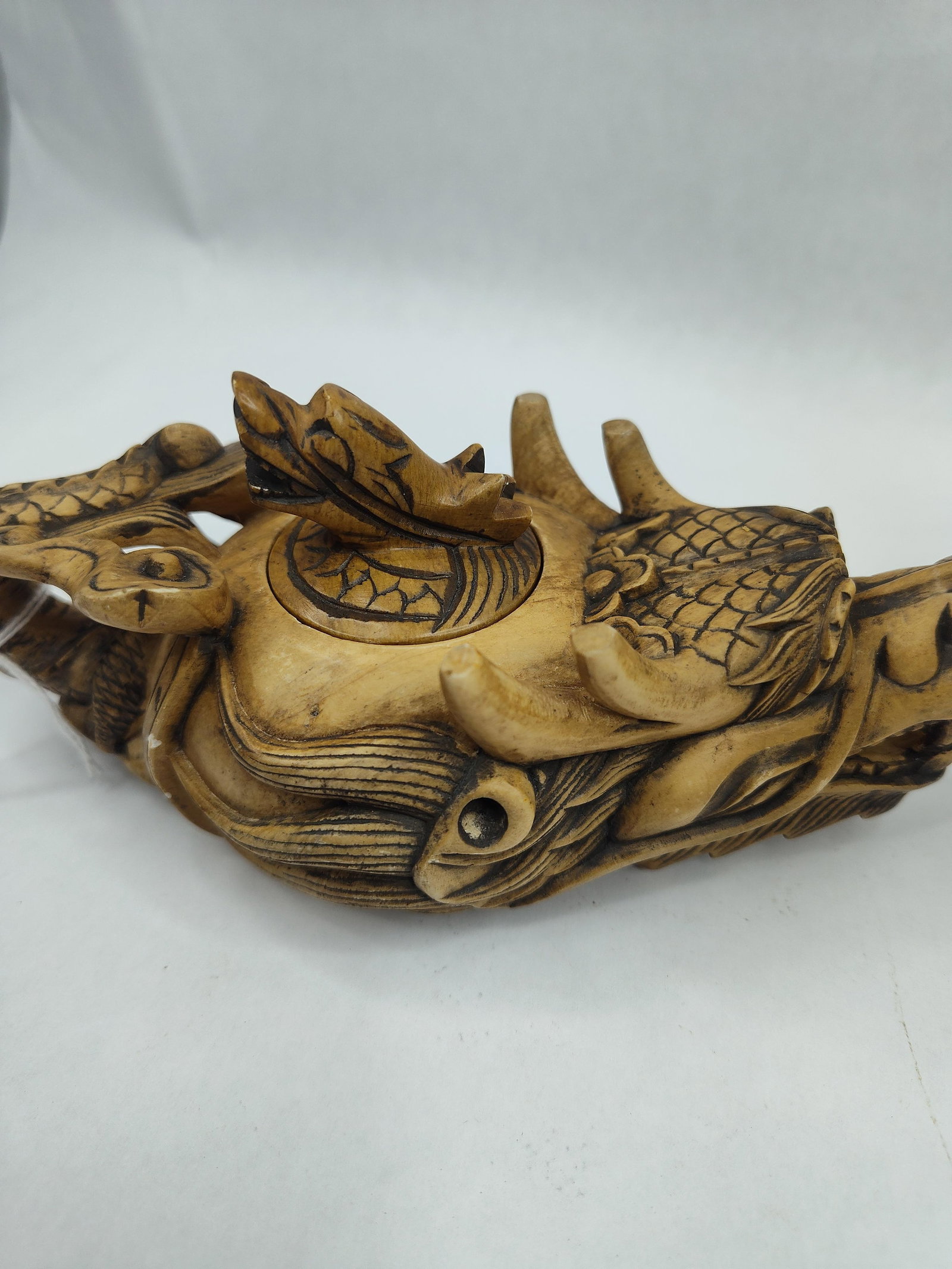 Pair Carved Horn & Antler Objects - 3