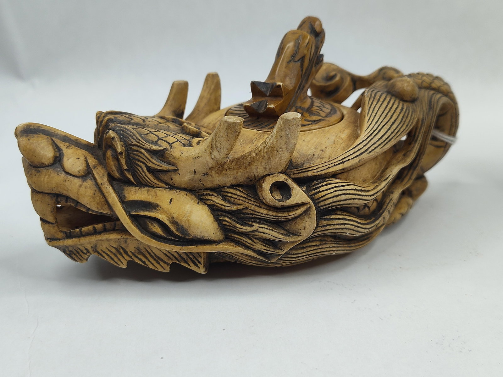 Pair Carved Horn & Antler Objects - 5