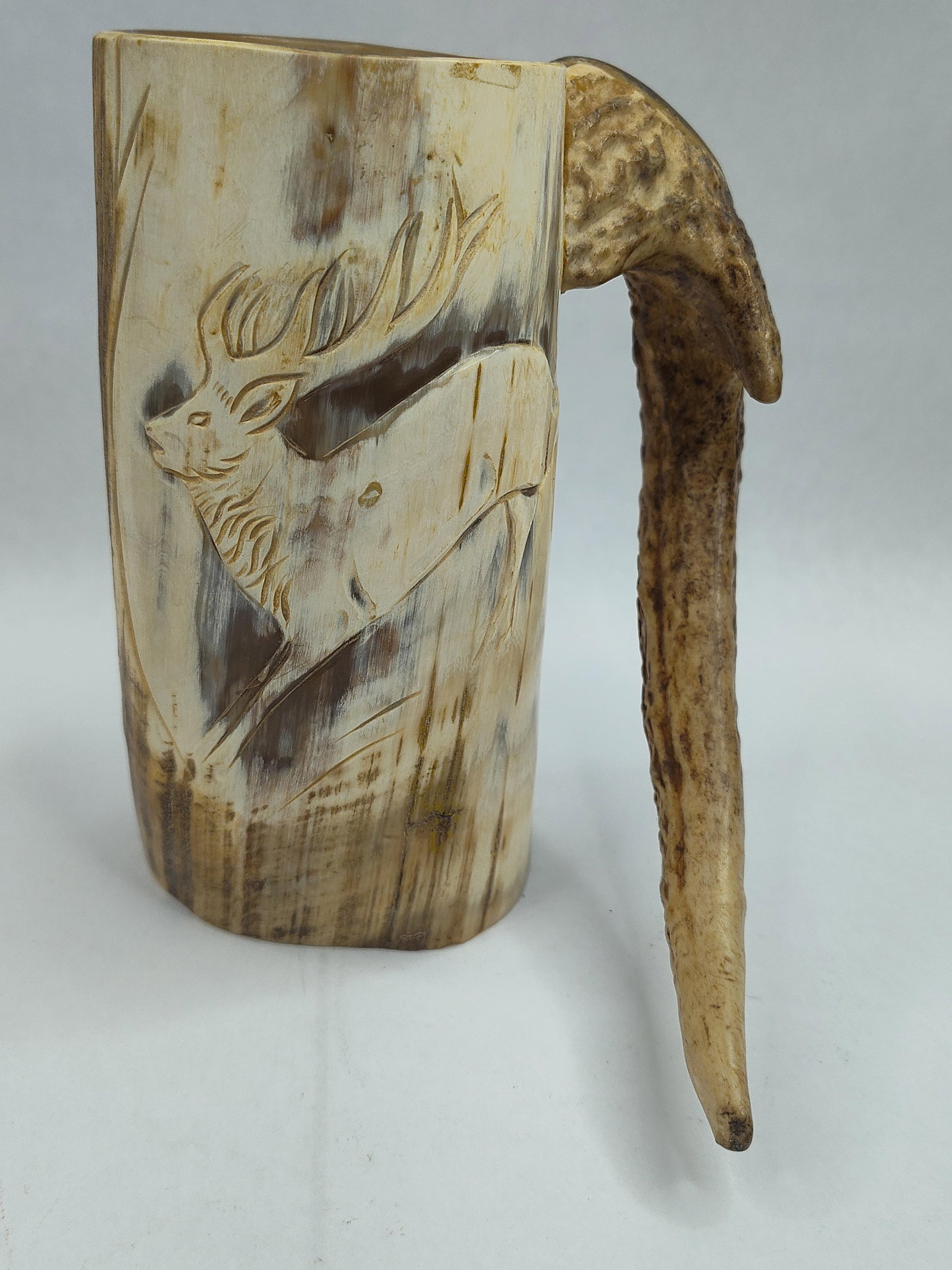 Pair Carved Horn & Antler Objects - 7