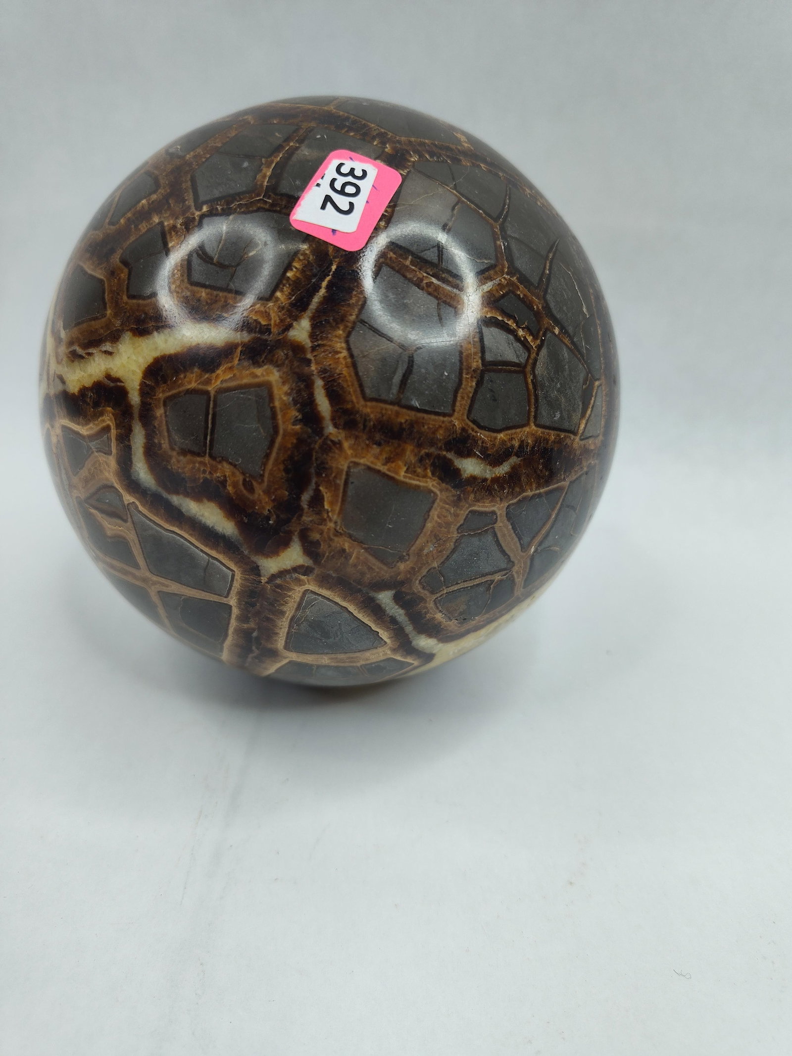 Polished Septarian Concretion Sphere - 3