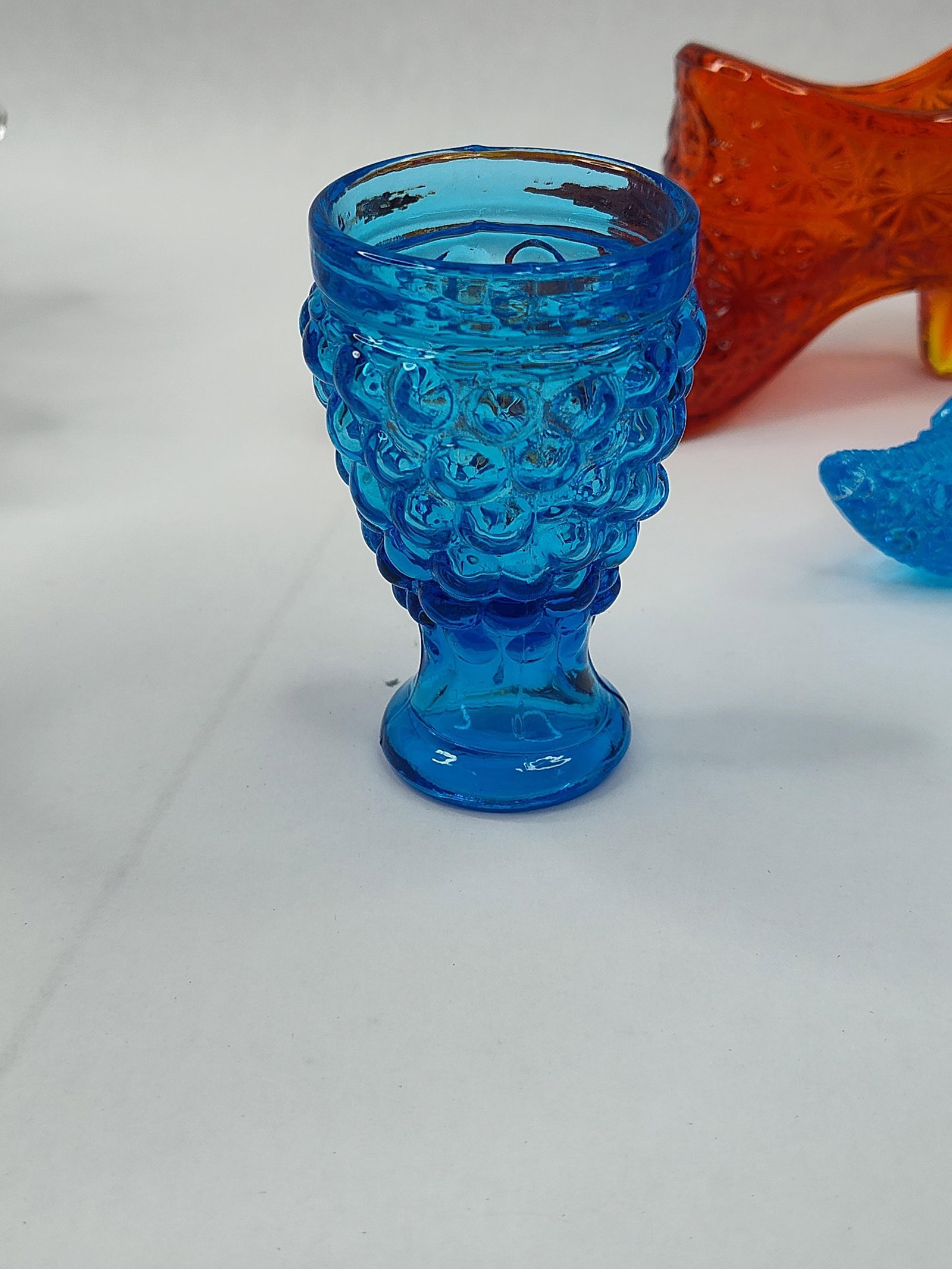 Set American Pressed & Milk Glass Items - 5