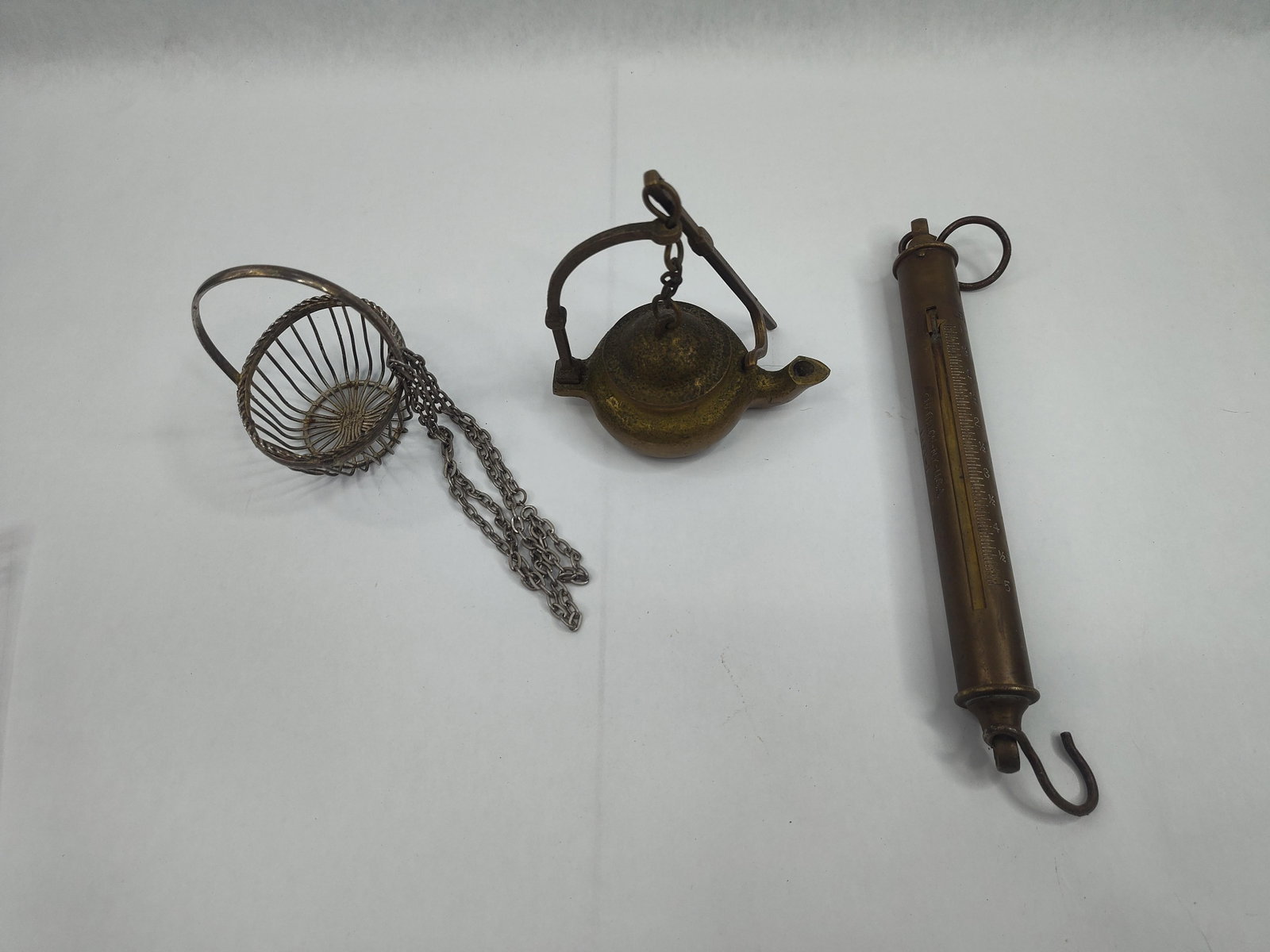 Metal Set w/ Chatillon Scale & Lamp (1 of 5)