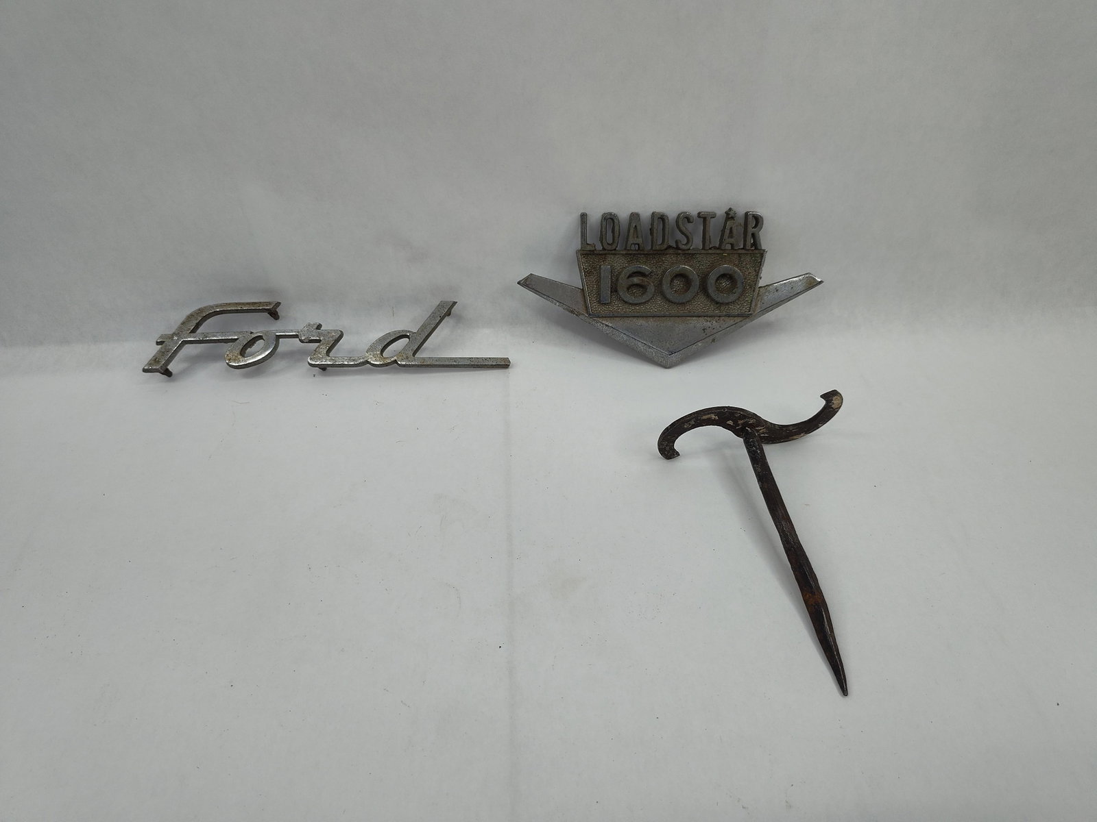 3 Auto Emblems & Hand Forged Tool (1 of 5)