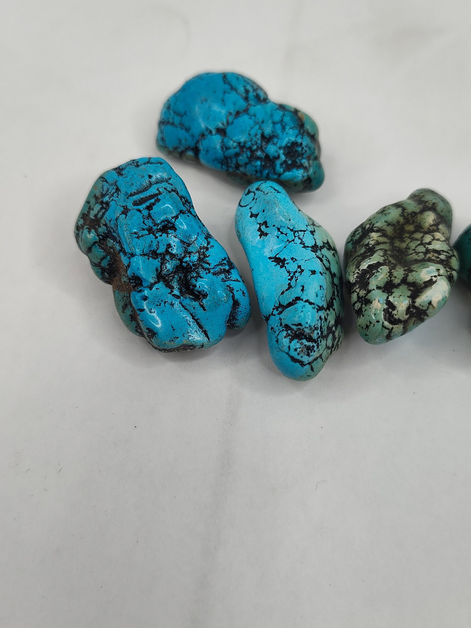 Set Polished Turquoise Nuggets - 2
