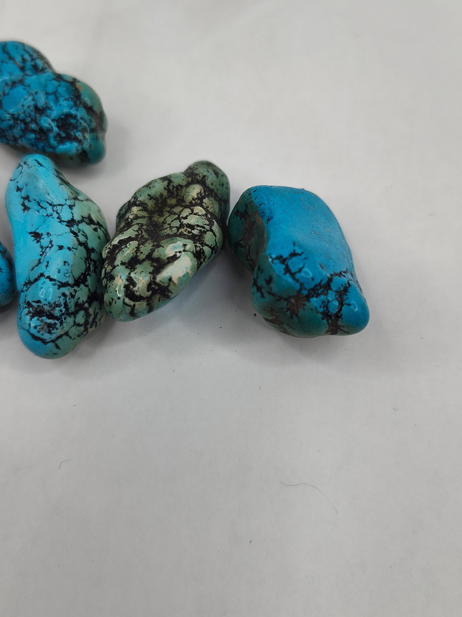 Set Polished Turquoise Nuggets - 3