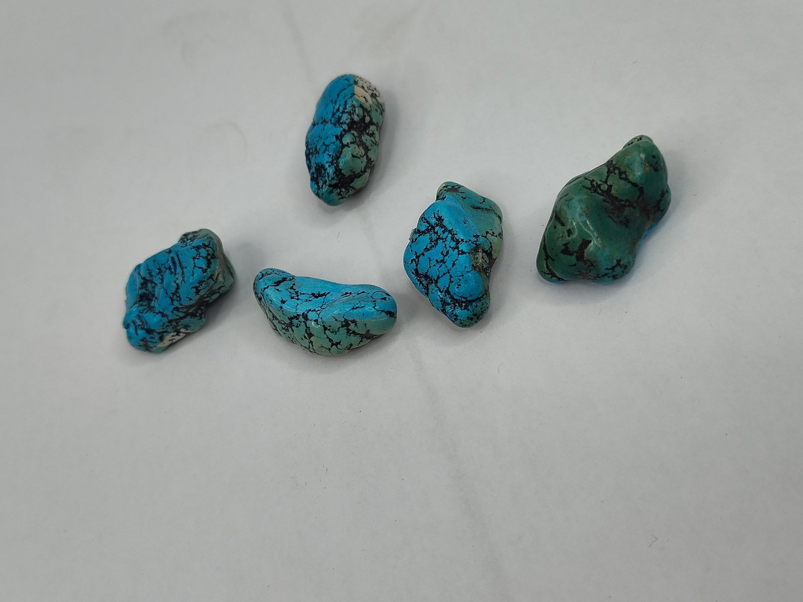 Set Polished Turquoise Nuggets - 5