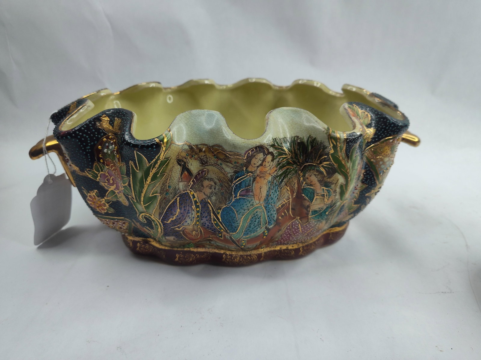 Set 3 Ceramic Vessels, Attic & Moriage - 12
