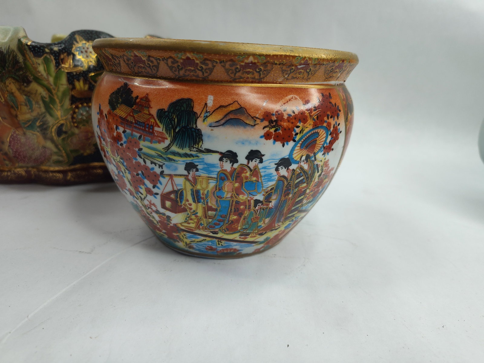 Set 3 Ceramic Vessels, Attic & Moriage - 2