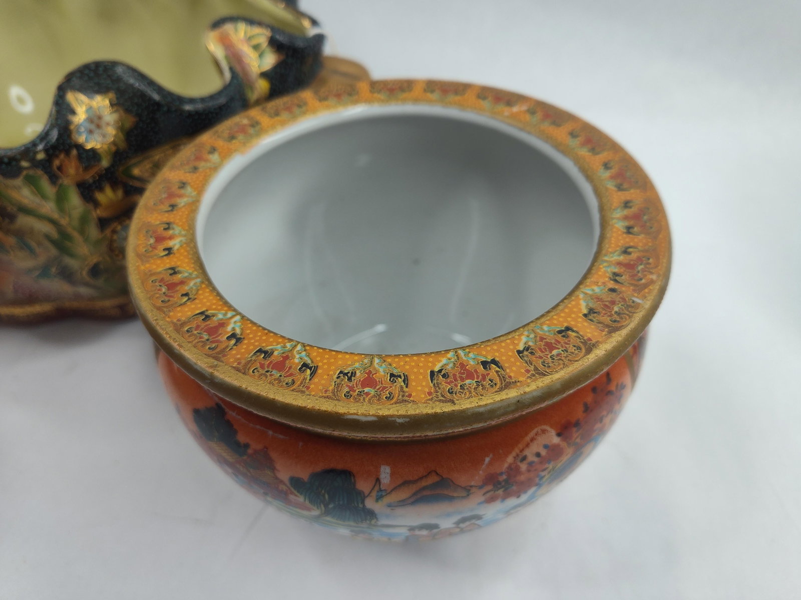 Set 3 Ceramic Vessels, Attic & Moriage - 3