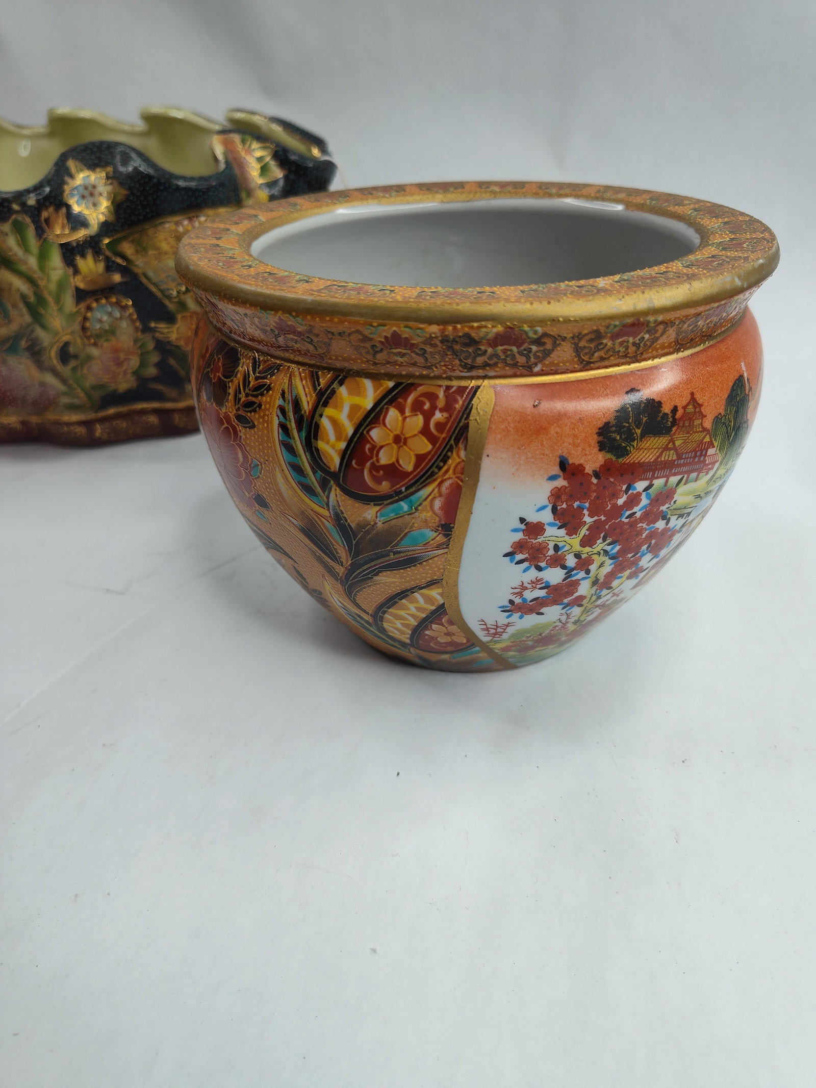 Set 3 Ceramic Vessels, Attic & Moriage - 4