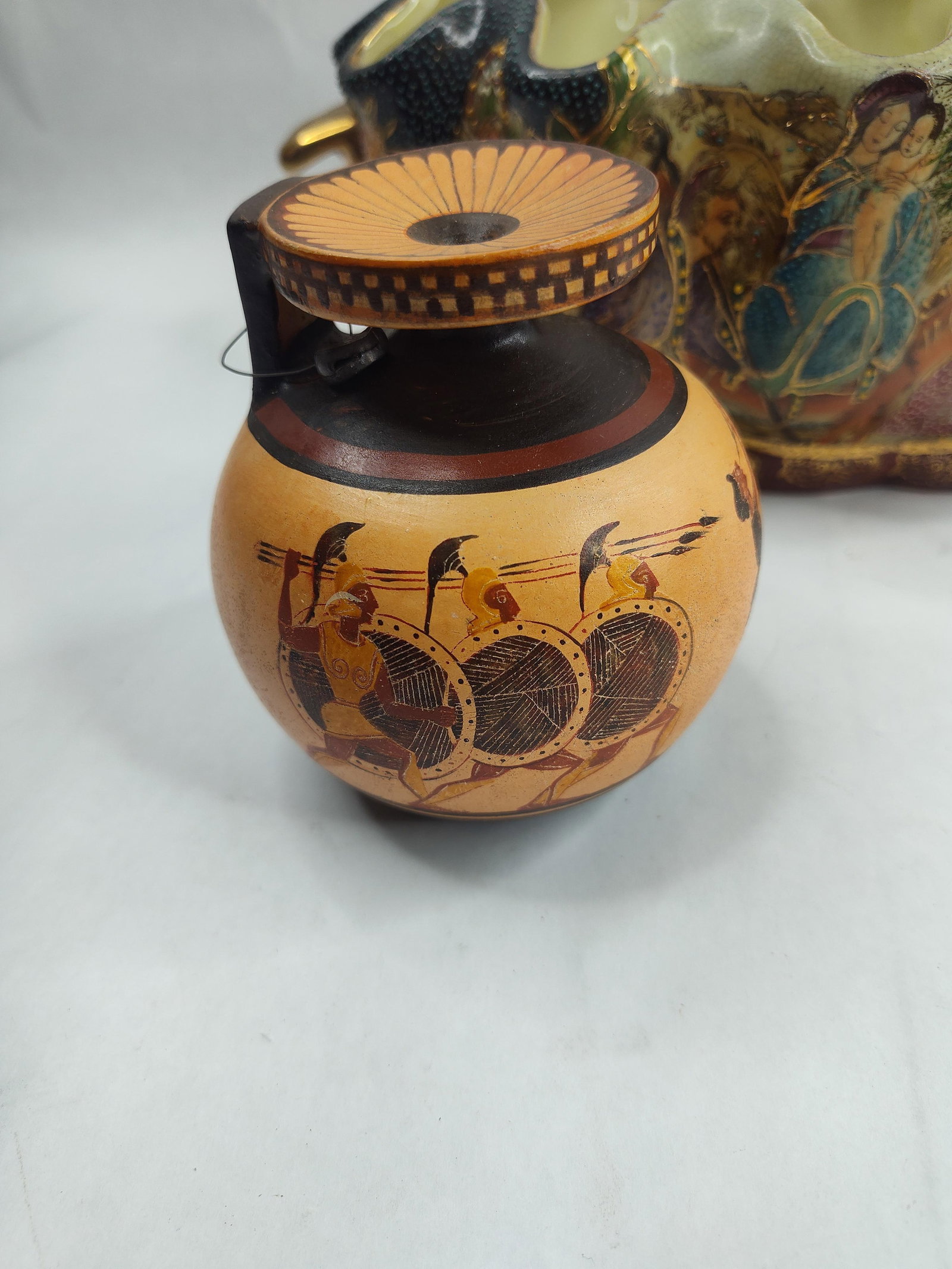Set 3 Ceramic Vessels, Attic & Moriage - 6