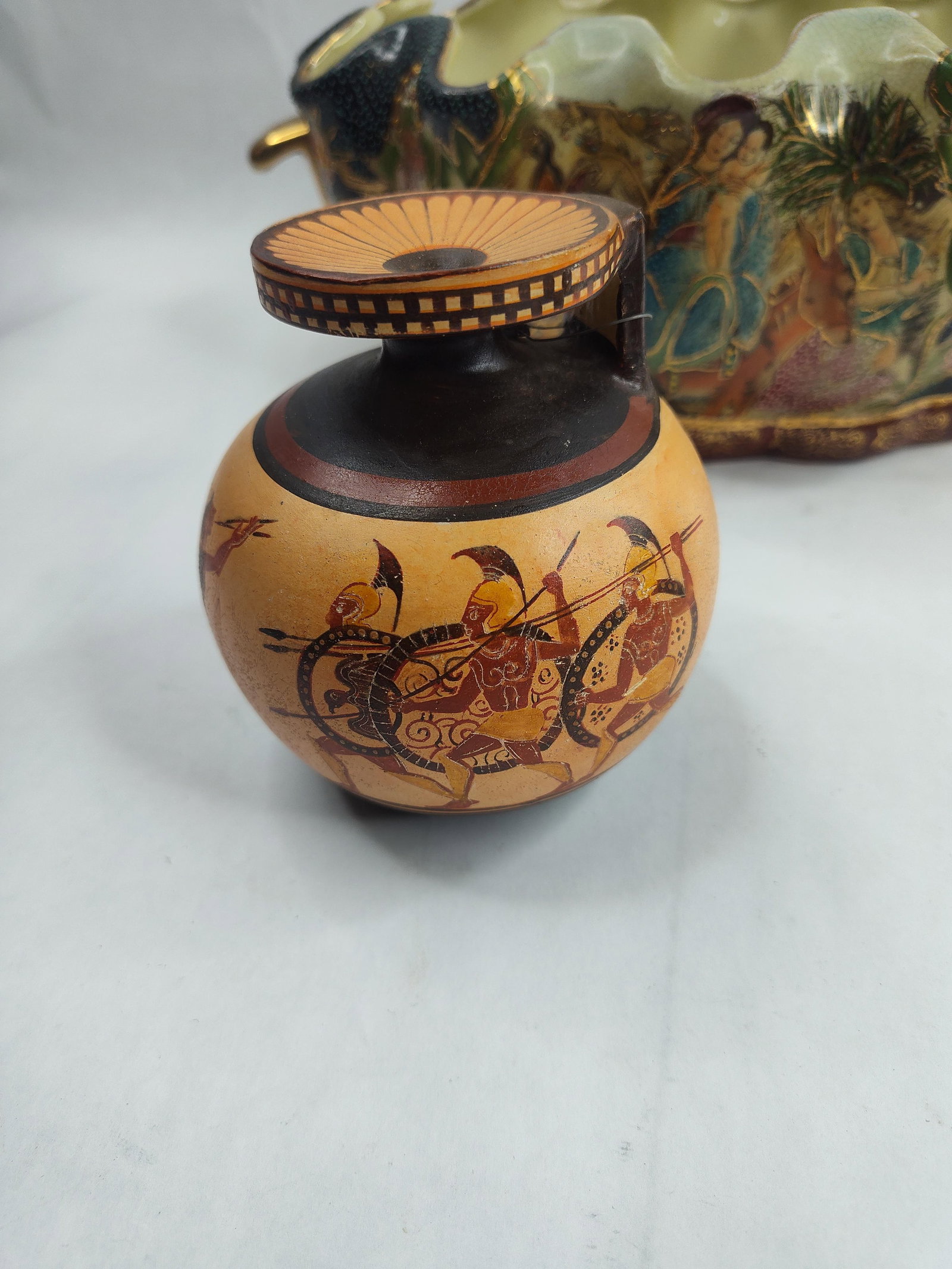 Set 3 Ceramic Vessels, Attic & Moriage - 7