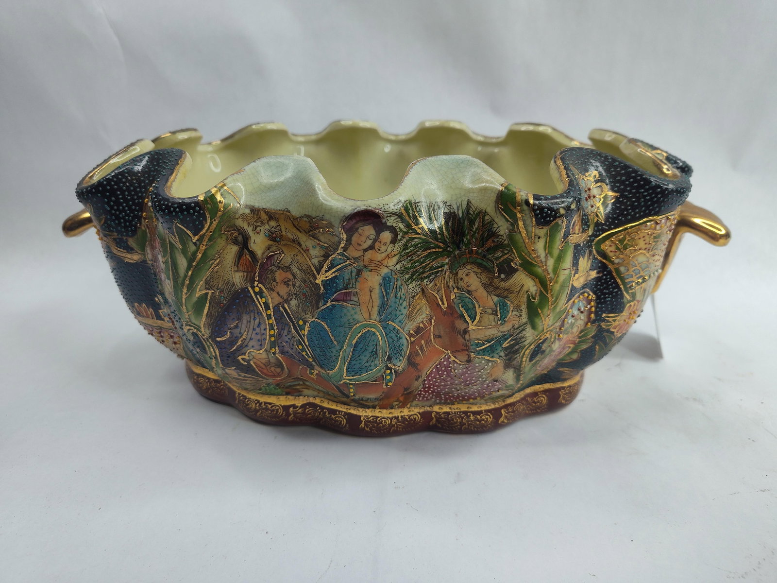 Set 3 Ceramic Vessels, Attic & Moriage - 9