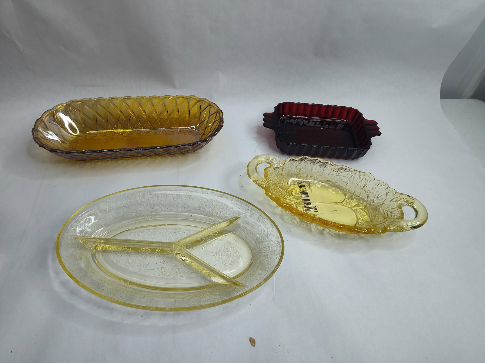 Set 4 American Pressed & Carnival Glass (1 of 6)