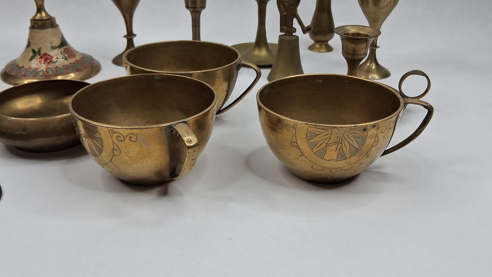 Brass & Enamel Tableware & Hardware - 2