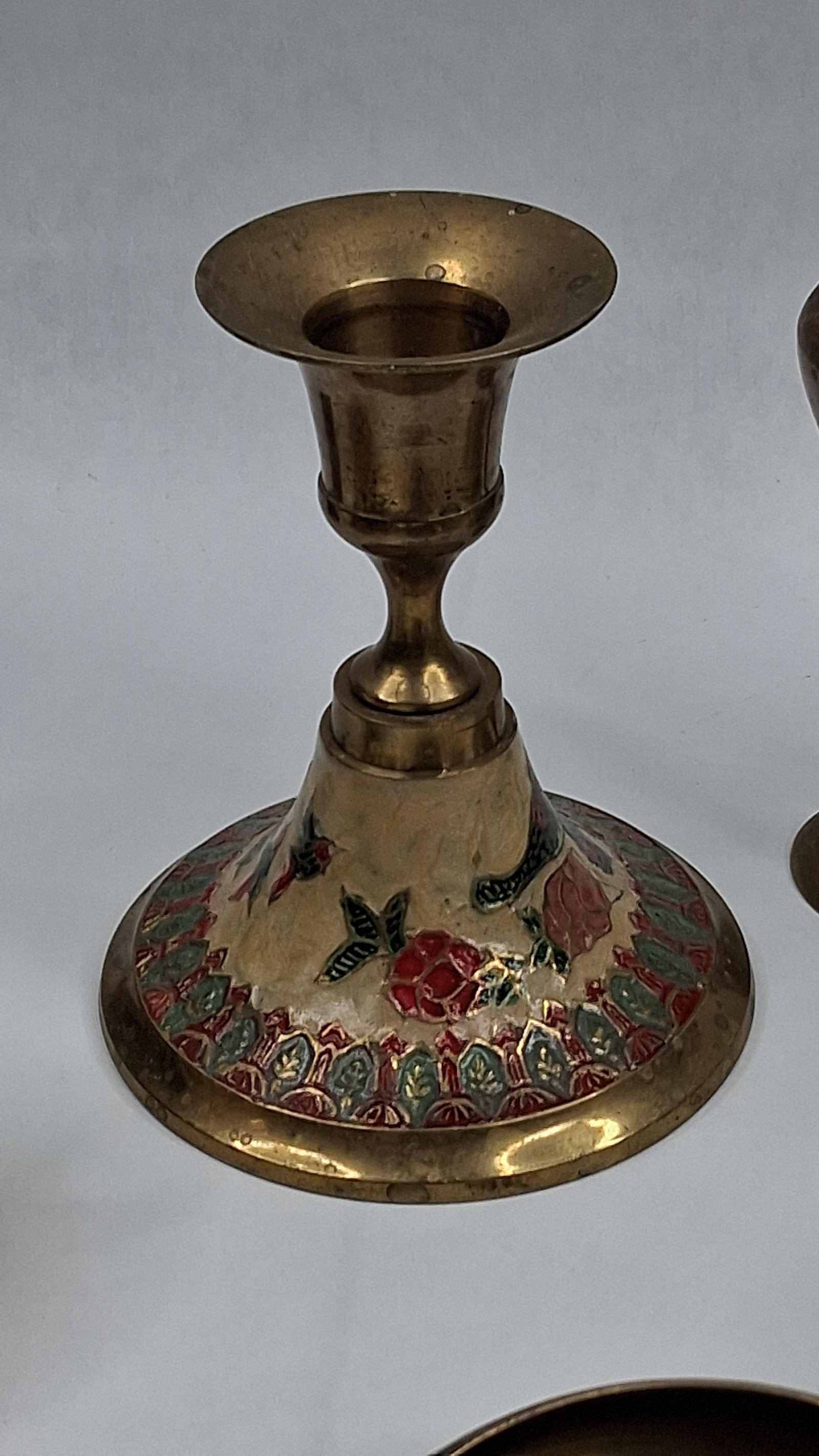Brass & Enamel Tableware & Hardware - 6
