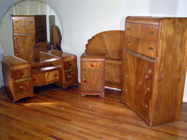 5 Waterfall Bedroom Set 1930 40 L A Period Furniture C 5 Waterfall Bedroom Set 1930 40 L A Period Furniture C