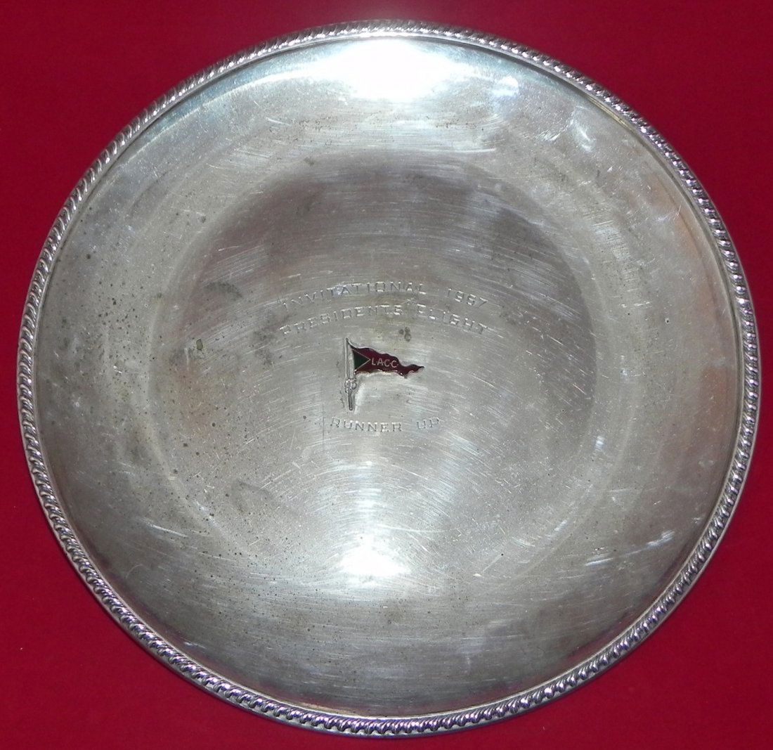1957 Sterling Silver Los Angeles CC Golf Award Plate (1 of 6)