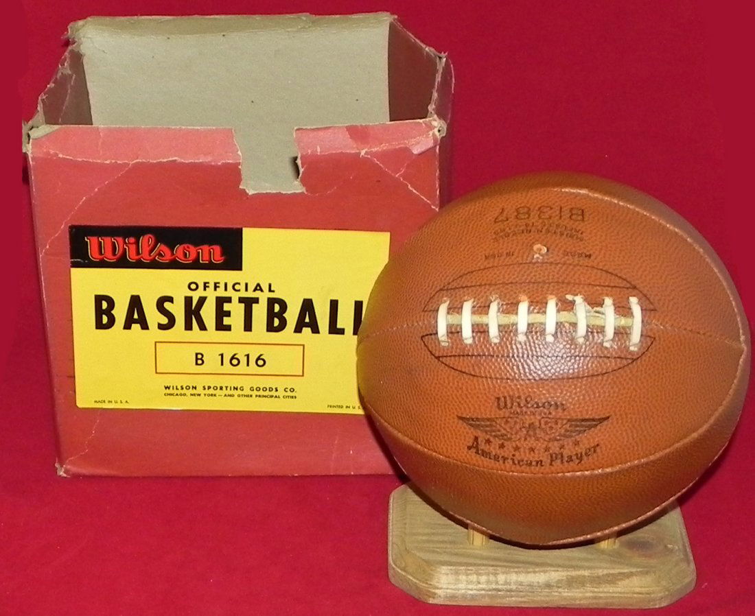 Antique Early 1930's Wilson Laced Basketball with Box (1 of 7)