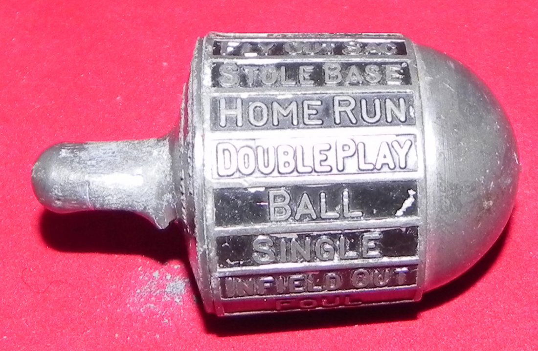 c. 1920 Walter Johnson Baseball Game Spinner w tokens (1 of 5)