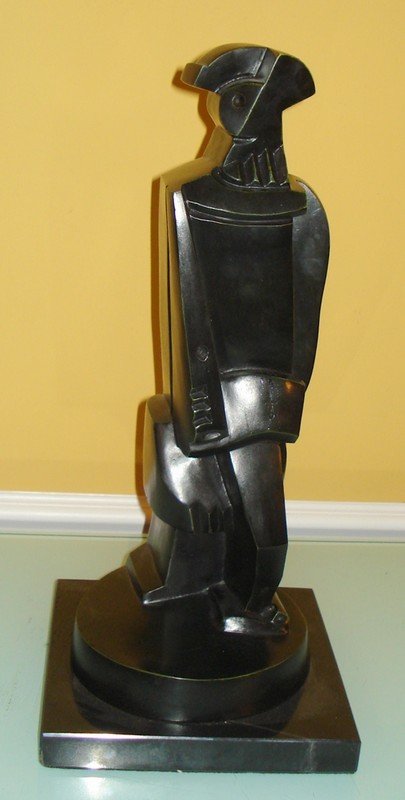 JACQUES LIPCHITZ RUSSIAN-LITHUANIAN LARGE ABSTRACT: JACQUES LIPCHITZ RUSSIAN-LITHUANIAN LARGE ABSTRACT Jacques Lipchitz (1891 - 1973) Large Abstract Figural Bronze Sculpture Signed J. Lipchitz, dated 1914 and Roman Bronze works N.Y. Foundry Mark. Size: