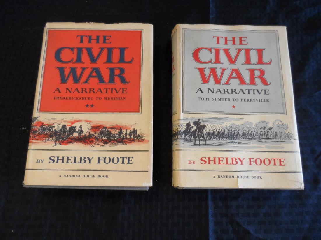 Lot of 2, 'The Civil War, A Narrative' (1 of 4)