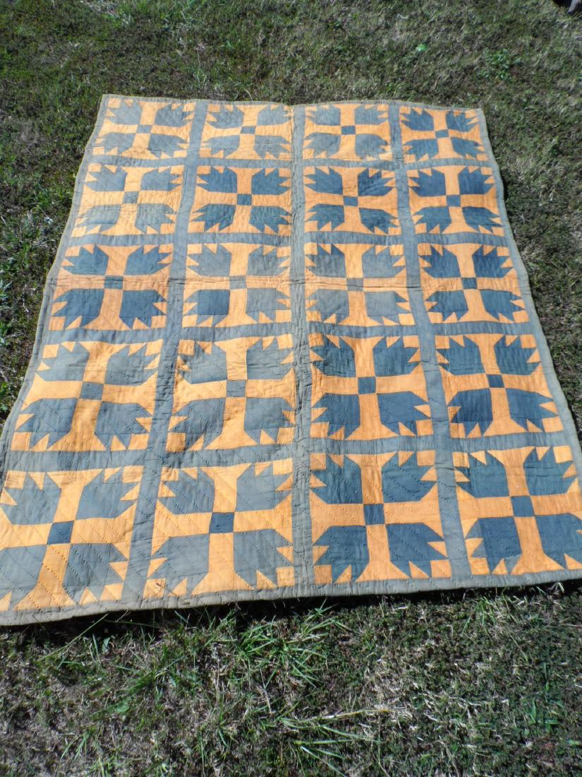 Antique Hand Sewn Country Quilt (1 of 3)