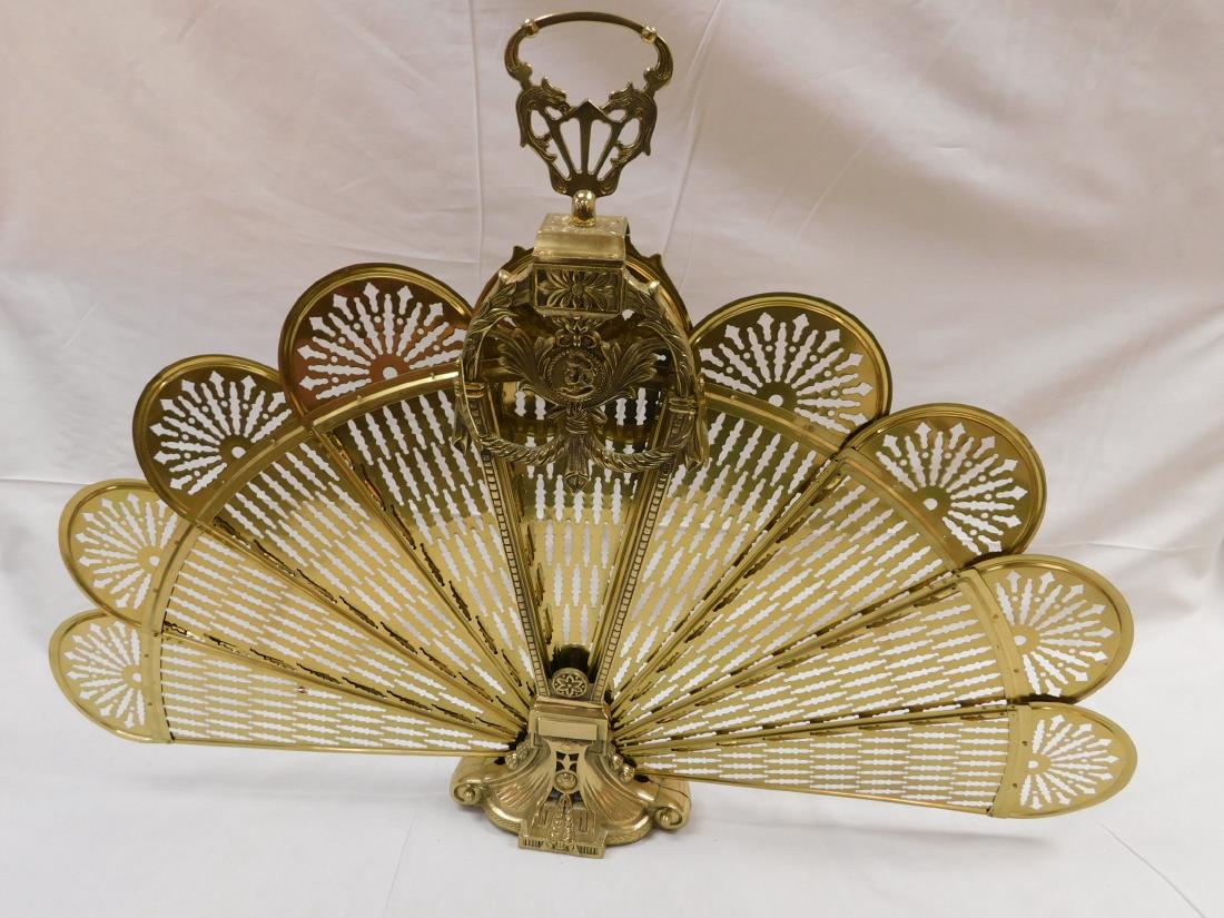 Brass Fireplace Screen Nov 24 2017 Ole Hound Auction House In Ga