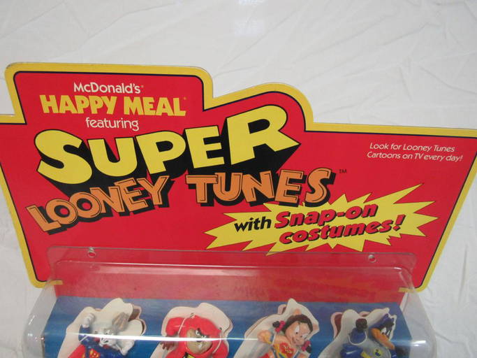 Vintage Looney Tunes Mcdonalds Toy Display