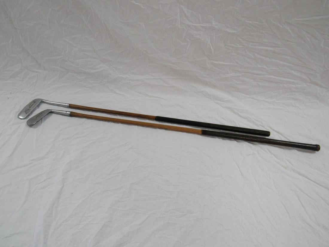 Lot of 2 Antique Wooden Golf Clubs: Lot of 2 Antique Wooden Golf Clubs. Both are Kro-Flite Sweet spot Spaulding's.